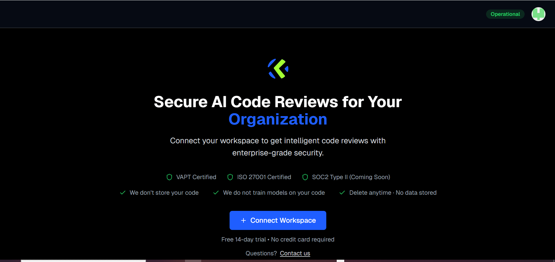 Organization and Repository Selection