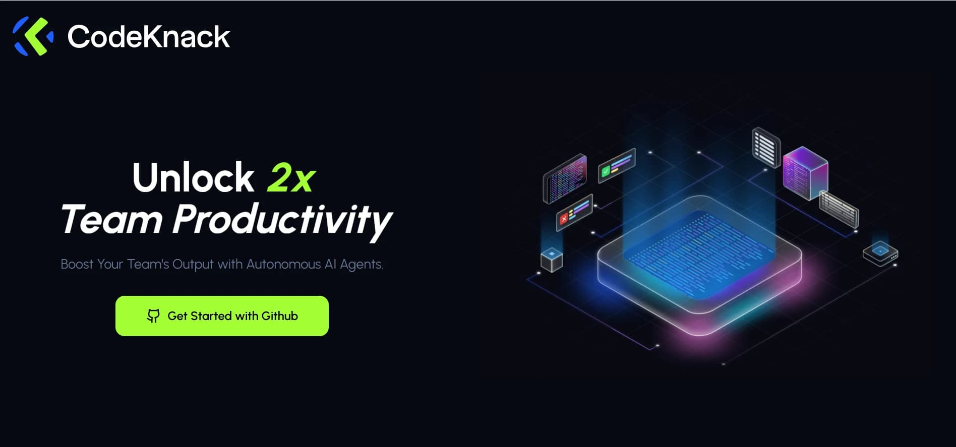 CodeKnack Landing Page